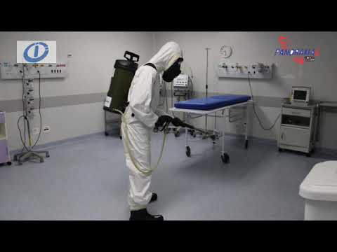 Comandante do batalhão de Defesa Química do Exército explica a desinfecção realizada em Itajubá