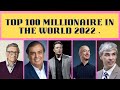 Top 100 Richest Person In The World 2022 Richest People In India Data Comparison