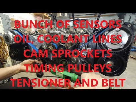 Subaru STI EJ25 build part 6 sensors, timing belt and more