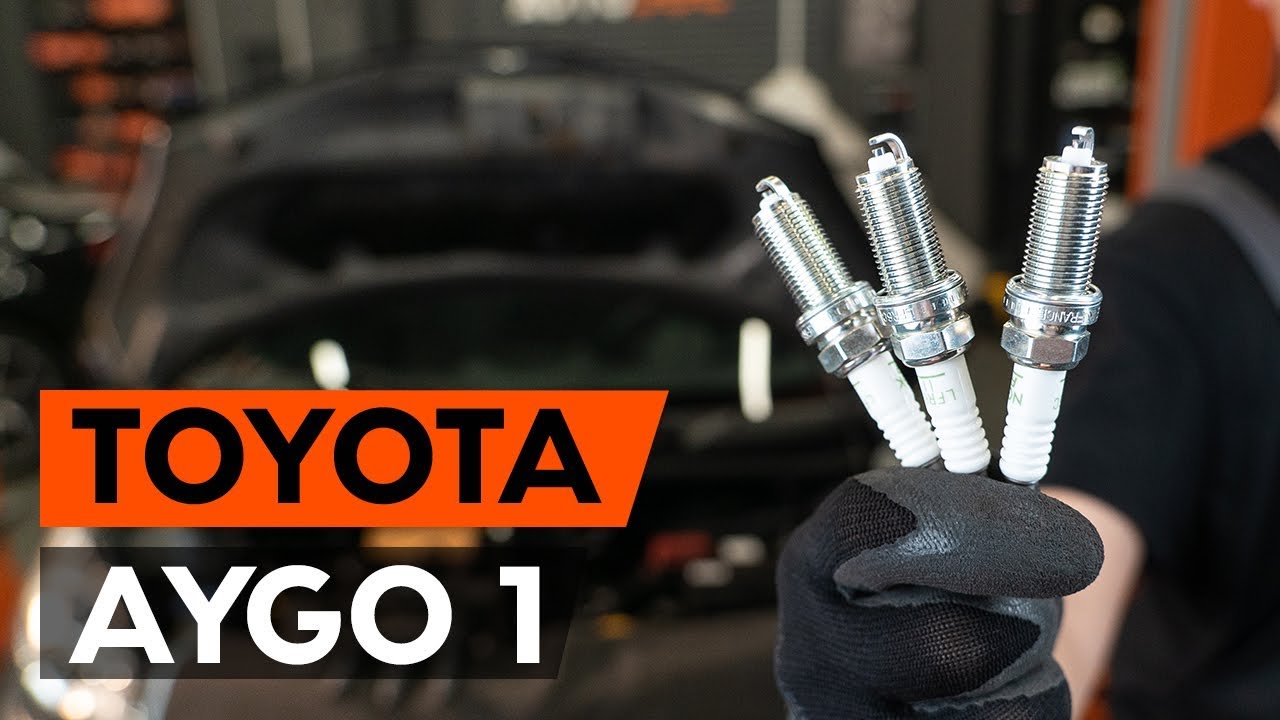 Kaip pakeisti Toyota Aygo AB1 uždegimo žvakių - keitimo instrukcija