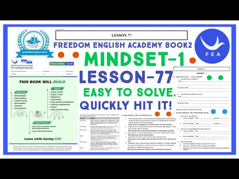 MINDSET-1 LESSON-77131 FEA CLASS HIT IT!#feainformation #feabook1 #publicspeaking #helloenglishapp