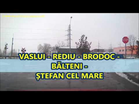 Traseul Vaslui - Rediu - Brodoc - Balteni - Stefan cel Mare video trafic DJ 207E - DJ 247 - DN 15D