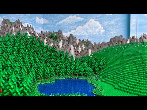 Nächste Bergspitze | Neue Bäume | See überarbeitet - Bau einer Lego Stadt Teil 239.