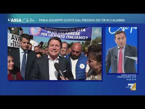 Giuseppe Conte in collegamento con “L’aria che tira” | 23/10/2026