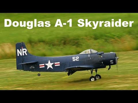 Douglas A-1 Skyraider | giant scale RC airplane | 4K | Jirice 2022