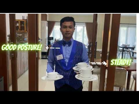 Restaurant Practice: How to  carry, serve and clear up dishes