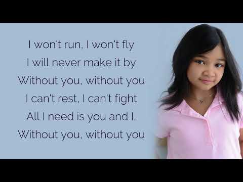 Angelica Hale - Without You / Lyrics (America's Got Talent)