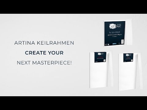 ARTINA verzugsfreie Keilrahmen - Leinwand aus 100% Baumwolle