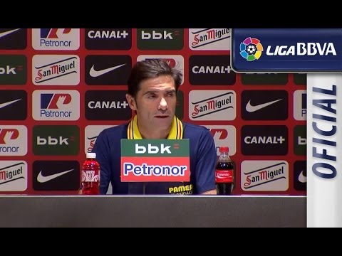 Rueda de Prensa de Marcelino García tras el Athletic Club (2-0) Villarreal CF - HD