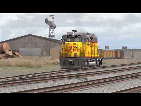 Union Pacific 732 Light Engine Move at Cheyenne