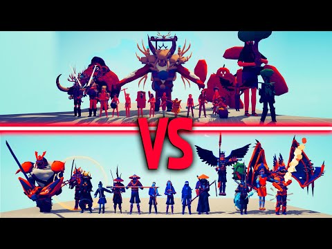 FARMER TEAM + TRIBAL TEAM vs MEGA DYNASTY TEAM | TABS - Totally Accurate Battle Simulator