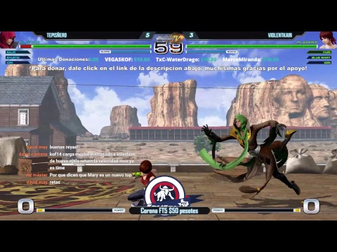 KOFXIV Corona Ruletas & Wero Asamiya vs Tepis & ViolentKain 23/01/19