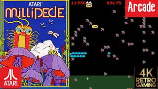 Millipede Arcade ( Atari 1982 ) 4k Gameplay