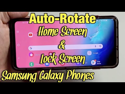Galaxy Phones: How to Rotate Home Screen & Lock Screen to Landscape/Portrait