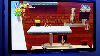 Super Mario 3D World - Level 4-2 Translucent Pipes Gameplay Footage (E3 2013 Wii U)