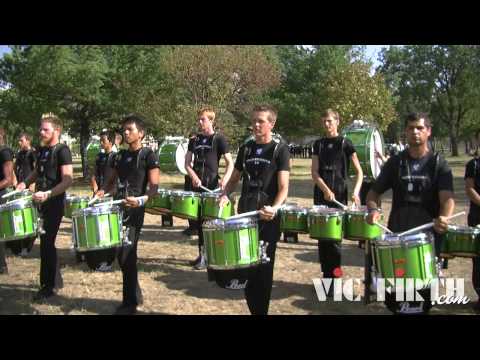 DCI 2012: Blue Knights "in the lot" Warm-Up (Part 2)