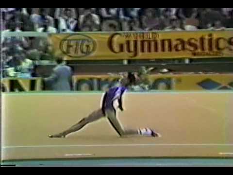 21st AA Zhou Qiurui FX - 1983 World Gymnastics Championships 9.700