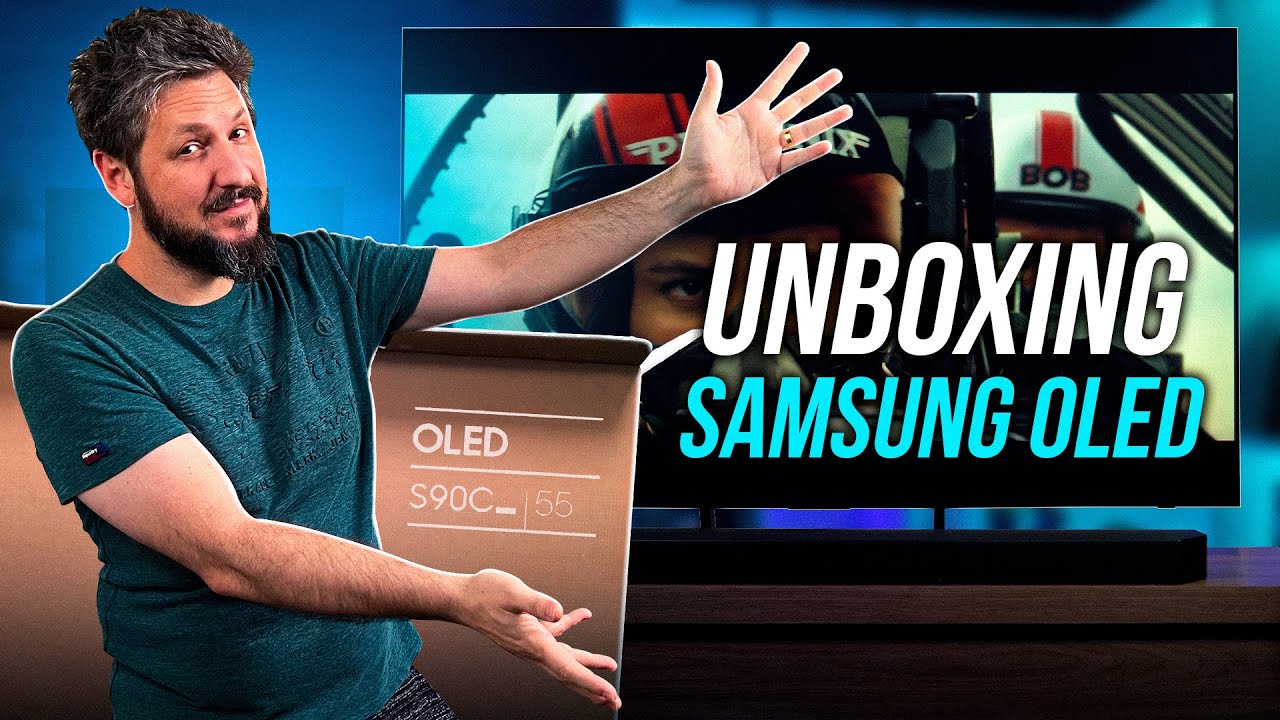 Ela chegou! Unboxing da primeira TV OLED da Samsung no Brasil