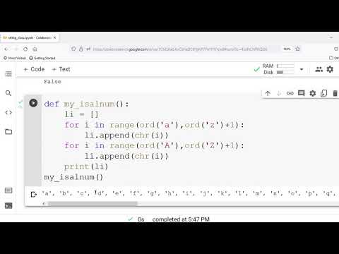 Python String Method Imitation Isalnum Tamil