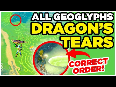 All DRAGON'S TEARS Geoglyphs In Correct Order - Zelda Tears Of The Kingdom