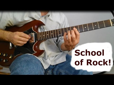 School of Rock Guitar Lesson (with TAB)