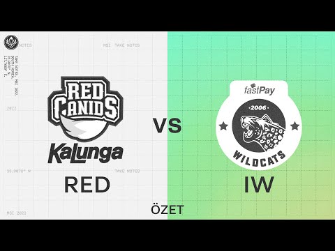 fastPay Wildcats (IW) vs RED Canids Kalunga (RED) Maç Özeti | MSI 2022 Grup Aşaması 2. Gün