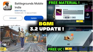 आ गया Bgmi Update 😱 Free Matarial & Free UC | How To Get Free Material In Bgmi 3.2 | Bgmi New Update