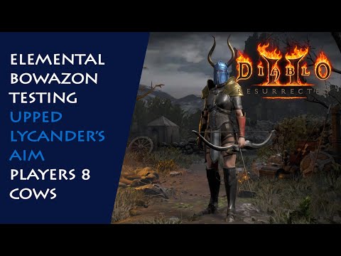 Elemental Bowazon Series: Upped Lycander's Aim (Cold), P8 Cows - Diablo 2 Resurrected