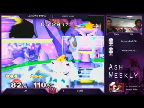 Melee Loser's Semis ASH@WIT 4/24/15 - Obi (Puff) vs Shade (Sheik)