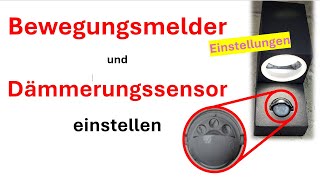 Außenlampe mit Bewegungsmelder und Dämmerungsschalter richtig einstellen / Elektrotechnik