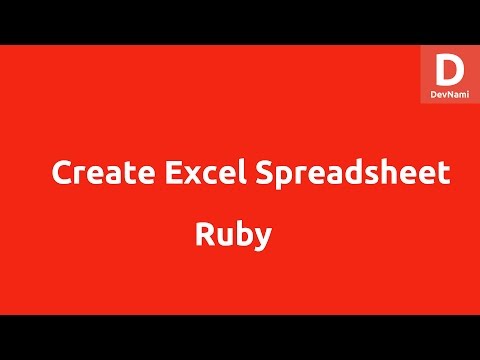 Create Excel Spreadsheet with Ruby
