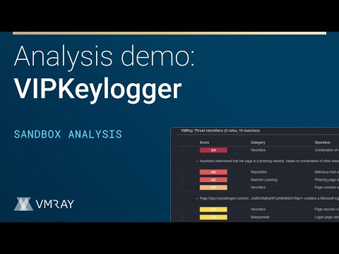 In-depth analysis demo: VIPKeylogger Sandbox Analysis