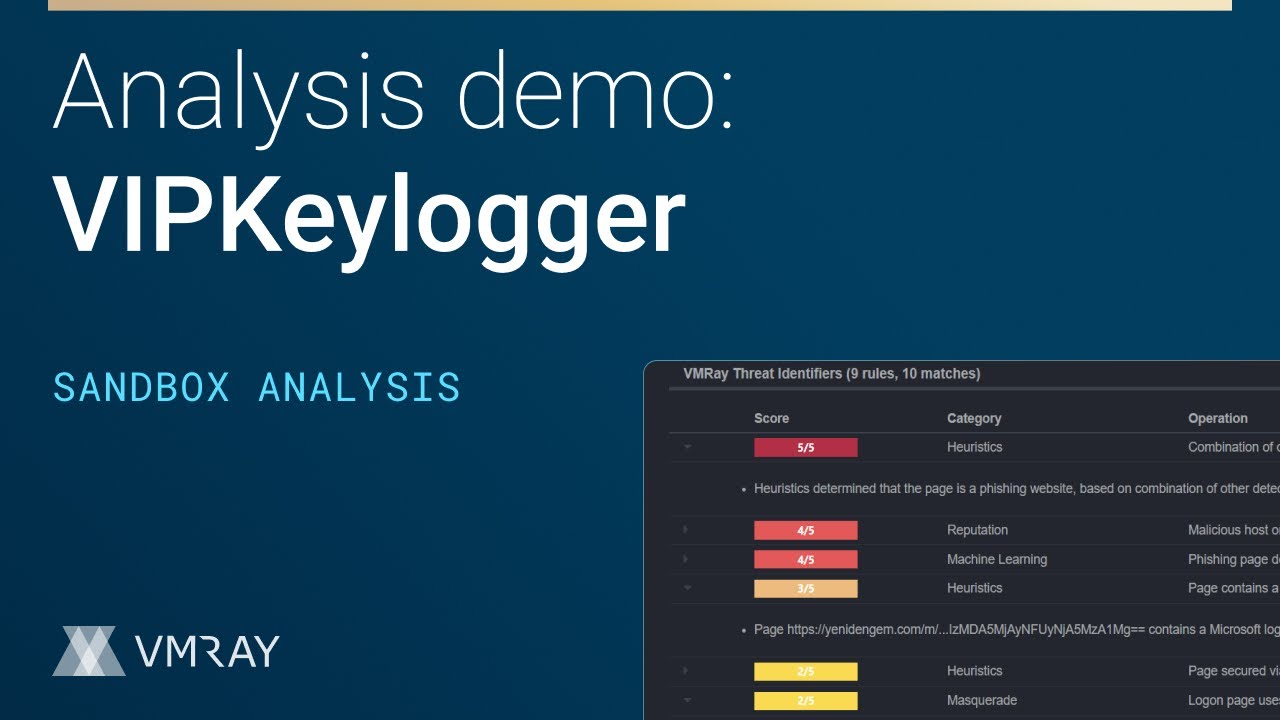In-depth analysis demo: VIPKeylogger Sandbox Analysis