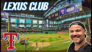 The BEST SEATS at the most boring MLB Stadium - Lexus Club at Texas Rangers Globelife Field