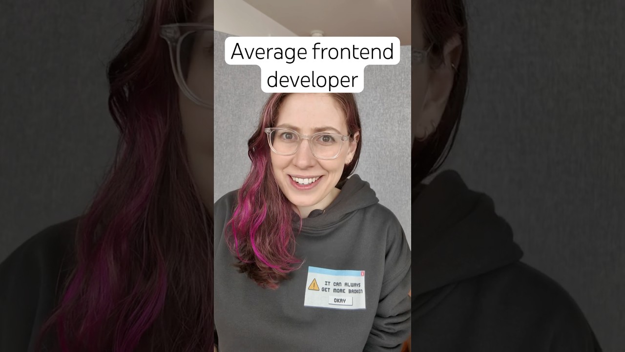 Average frontend developer 🥲