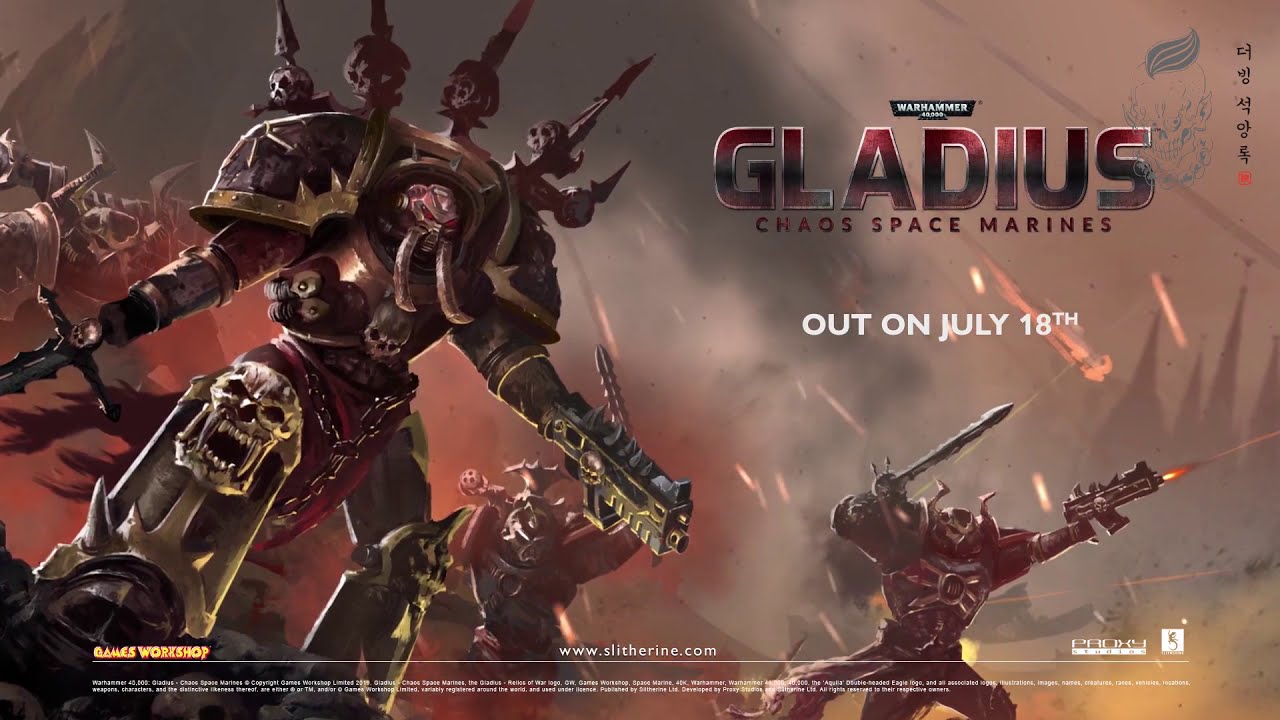 [40K] Warhammer 40,000 Gladius - Chaos Space Marines Trailer를 더빙해봤다.(KOR DUB)