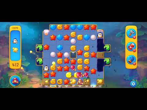 Fishdom Easy Level 2376 (with full seashell [Super Lightning]) @choraelmin