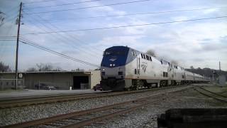 preview picture of video 'The Amtrak Crescent #19 With Cool Crew! Austell,Ga 03-11-2015©'