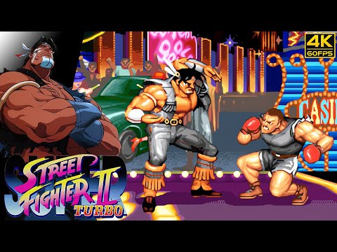 Super Street Fighter II Turbo - T. Hawk (Arcade / 1994) 4K 60FPS