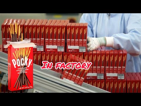 Pocky sticks manufacturing - How is Pocky sticks made in the Factory?!