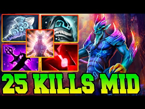 Leshrac Dota 2 Mid With 25 Kills - Best Pro Gameplay Carry Support Build Guide 7.34