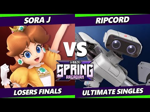 Spring Arcadian LOSERS FINALS - Ripcord (ROB) Vs. Sora_J (Daisy) Smash Ultimate - SSBU