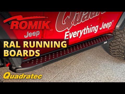 Romik RAL Running Boards for Jeep Wrangler JL