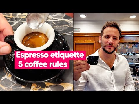 5 RULES on how to drink espresso like a true Italian