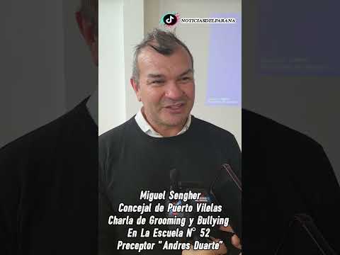 Miguel Sengher- Concejal de Puerto Vilelas-Charla de Grooming y Bullying En La Escuela Nº 52