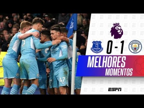 Gols e lances de Everton x Manchester City