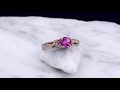 video - Plum Blossom Engagement Ring with Radiant Diamond