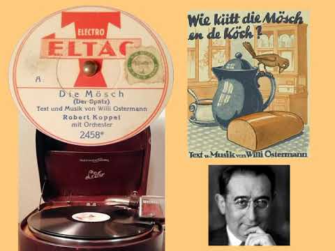 DIE MÖSCH (Der Spatz) -  Robert Koppel mit Orchester TEXT ⬇️(  Eltag 2458 ) Telefunken Lido Pickup