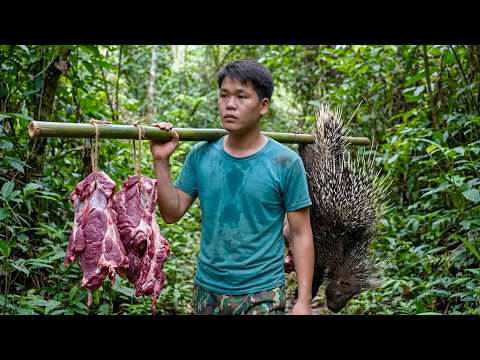 200 Days of Survival in the Wild | Tracking Wildlife, Trapping Goats, Boars and Catching Stream Fish