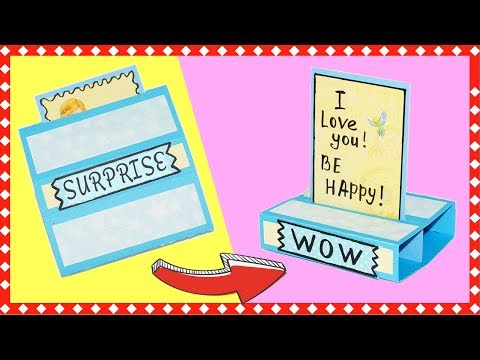 Easy DIY paper crafts idea | How to make greeting cards | DIY surprise gift card